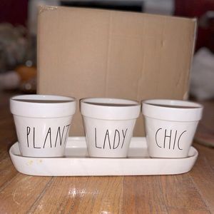 Rae Dunn Plant Lady Chic Display